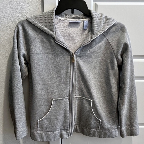 Women's Pacer Gray Pipped Zip Front Athletic/Casual Hooded Jacket Size PM - Picture 4 of 7